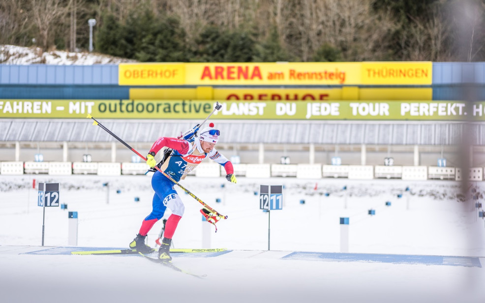 Vítězslav Hornig, trénink před SP v Oberhofu 2025